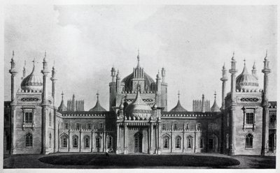 The West Front of the Brighton Pavilion by Augustus Welby Northmore Pugin
